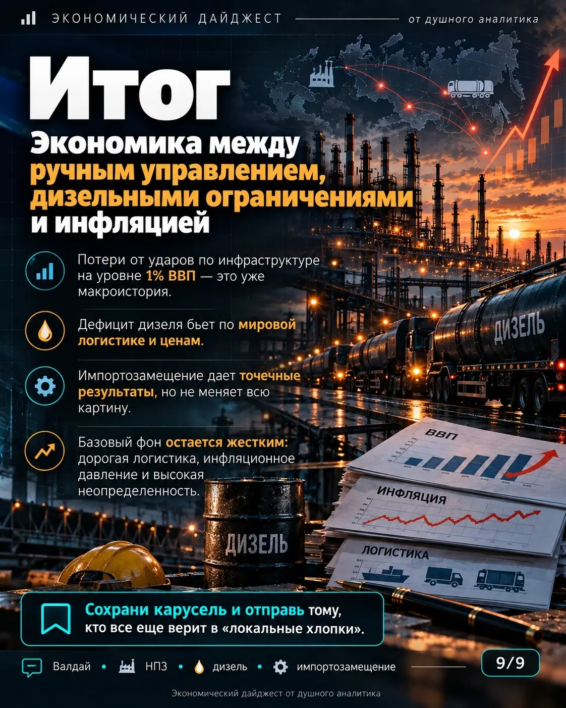 Валдай, дизель и 1% ВВП на починку | Сетка — социальная сеть от hh.ru