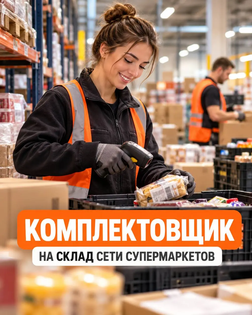 КОМПЛЕКТОВЩИК НА СКЛАД СЕТИ СУПЕРМАРКЕТОВ
От 3 500₽/смена + премии
сеть супермаркетов
• Калининград
• Логистика
• +79097977552
Полное описание вакансии размещено в Телеграм и Макс | Сетка — социальная сеть от hh.ru