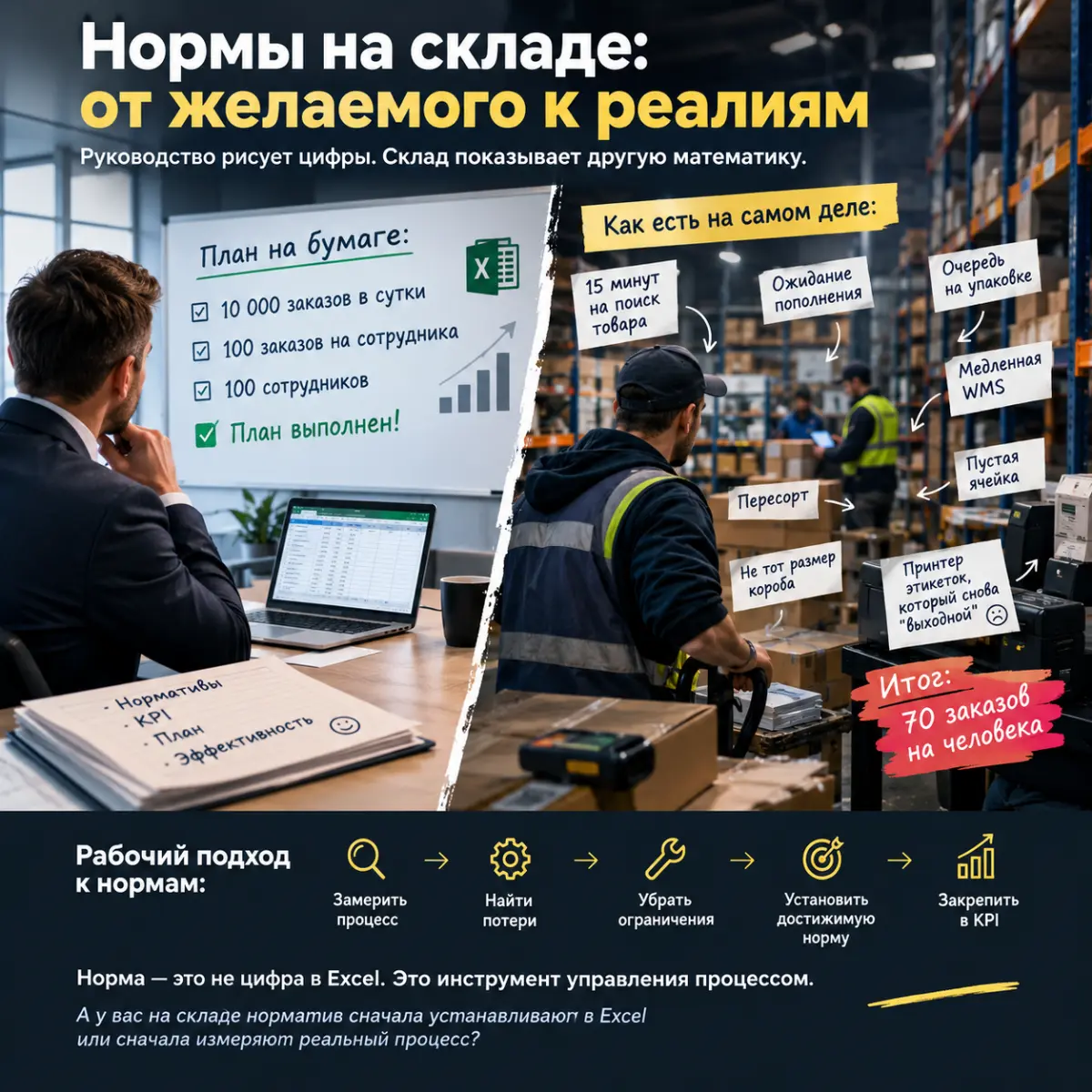 Нормы на складе: от желаемого к реалиям | Сетка — социальная сеть от hh.ru