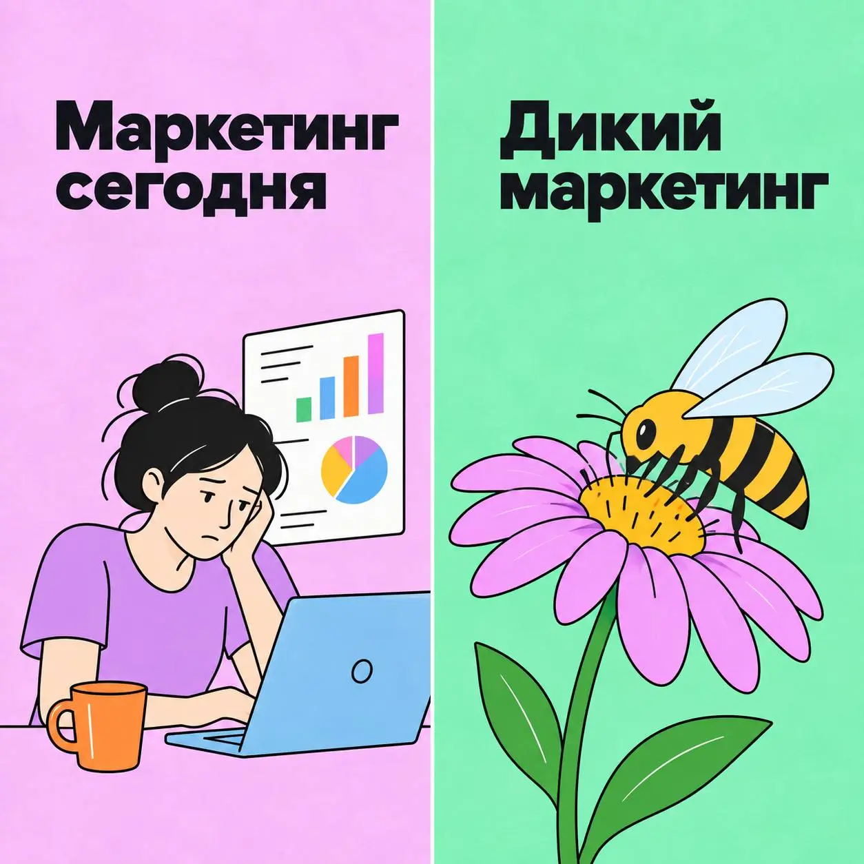 Коллаборации муравьёв, спам кукушек и воронка продаж для опылителей
Наш главред Иван Иваничев написал забавную колонку про маркетинг в природе. Это стоит прочитать. | Сетка — социальная сеть от hh.ru