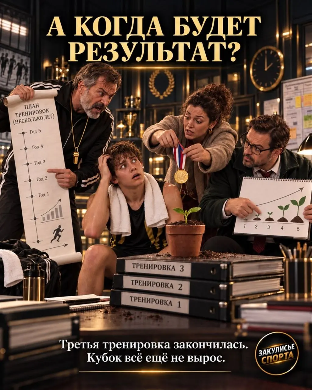 🏃‍♂️Один спортсмен. Три взрослых. У каждого свой план.
👀Листайте — здесь каждый узнает себя или своего коллегу.
👍Ставьте лайк и делитесь с тренерами, родителями и спортсменами.
.
. | Сетка — социальная сеть от hh.ru