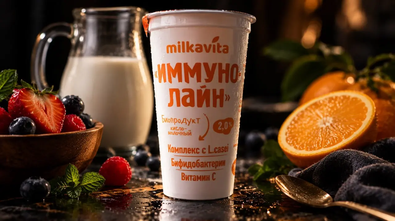 Иммунна Лайн — полезный кисломолочный напиток с витамином C от «Милковита», который идеально дополняет ежедневный рацион и поддерживает иммунитет | Сетка — социальная сеть от hh.ru