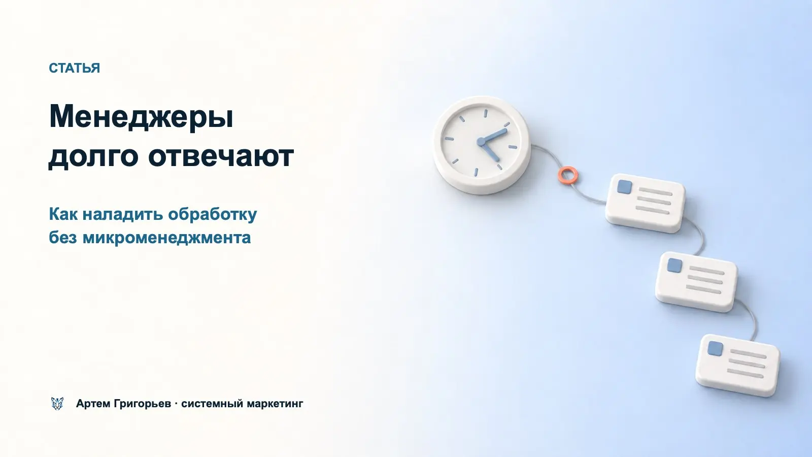 Менеджеры долго отвечают на заявки
Скорость ответа зависит не только от дисциплины менеджеров. Если у новой заявки нет владельца и срока обработки, она легко теряется в общей очереди | Сетка — социальная сеть от hh.ru