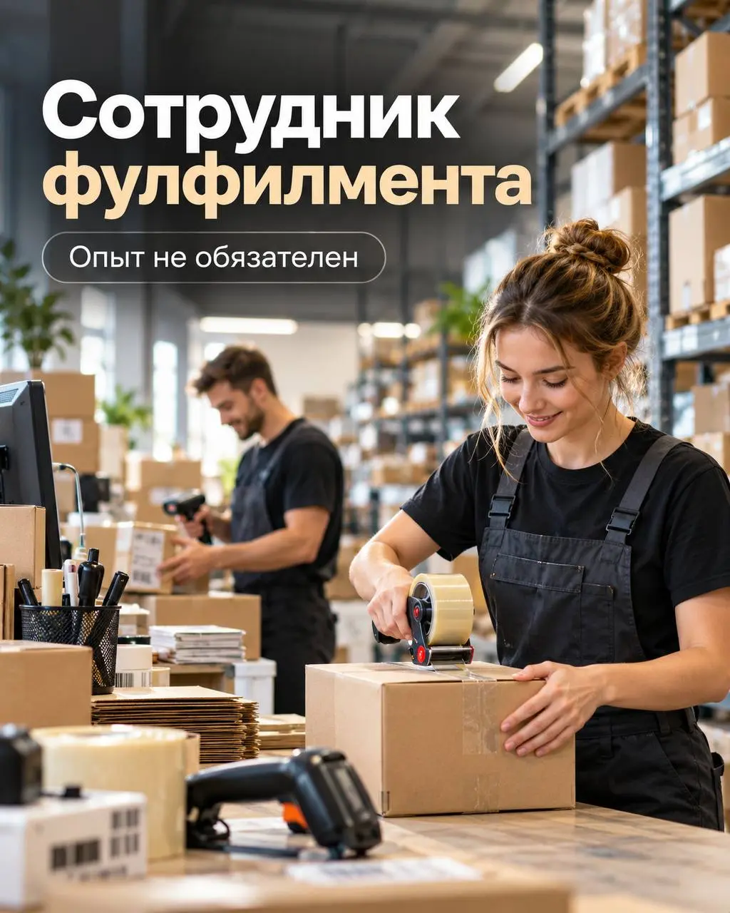 СОТРУДНИК ФУЛФИЛМЕНТА с 10 до 19
От 120 000₽
Прямой работодатель
• Логопарк Шилово, м. Котельники
• Упаковка и фасовка
• +79933696944
Полное описание вакансии размещено в Телеграм и Макс | Сетка — социальная сеть от hh.ru