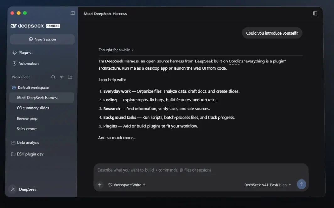 ЭТО ОЖИДАЕМО БЫЛО ДЛЯ ВАЙБКОДА?
Китайцы из DeepSeek выкатили десктоп-агента, который работает прямо на твоём компе с файлами, кодом и терминалом — и всё это с открытым исходным кодом 💥 | Сетка — социальная сеть от hh.ru