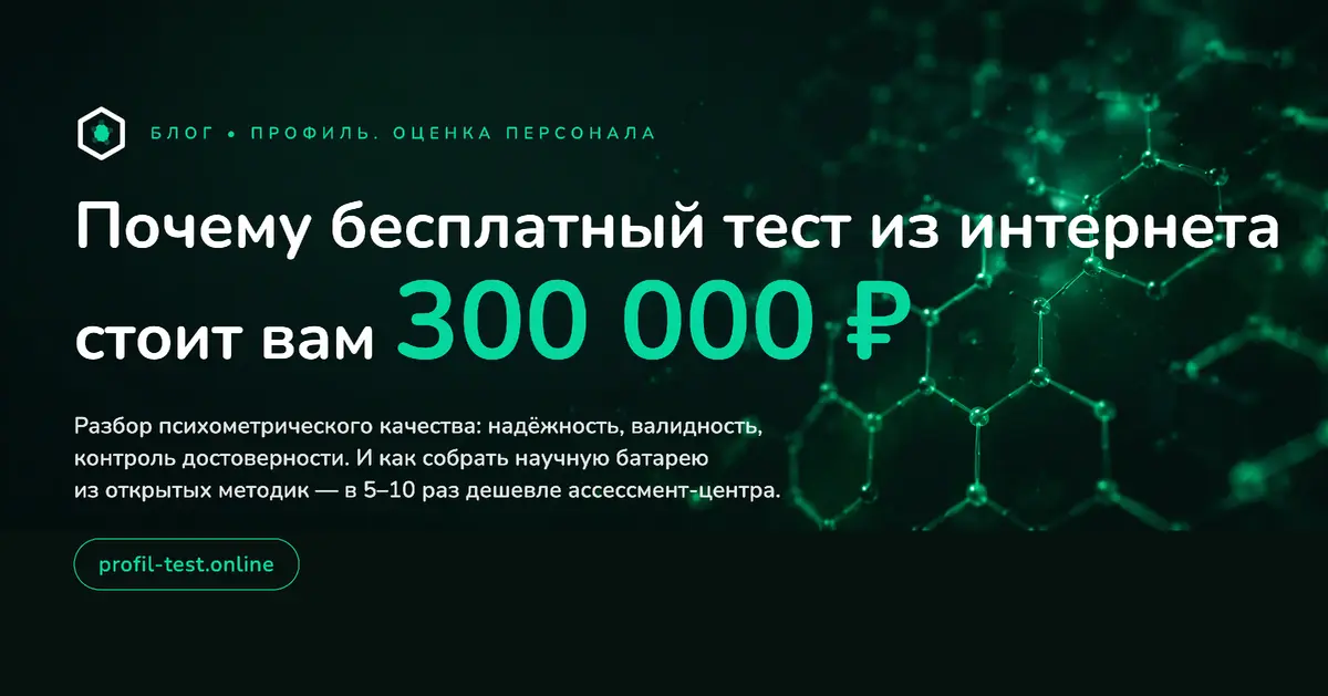 Почему бесплатный тест из интернета стоит вам 300 000 ₽ | Сетка — социальная сеть от hh.ru