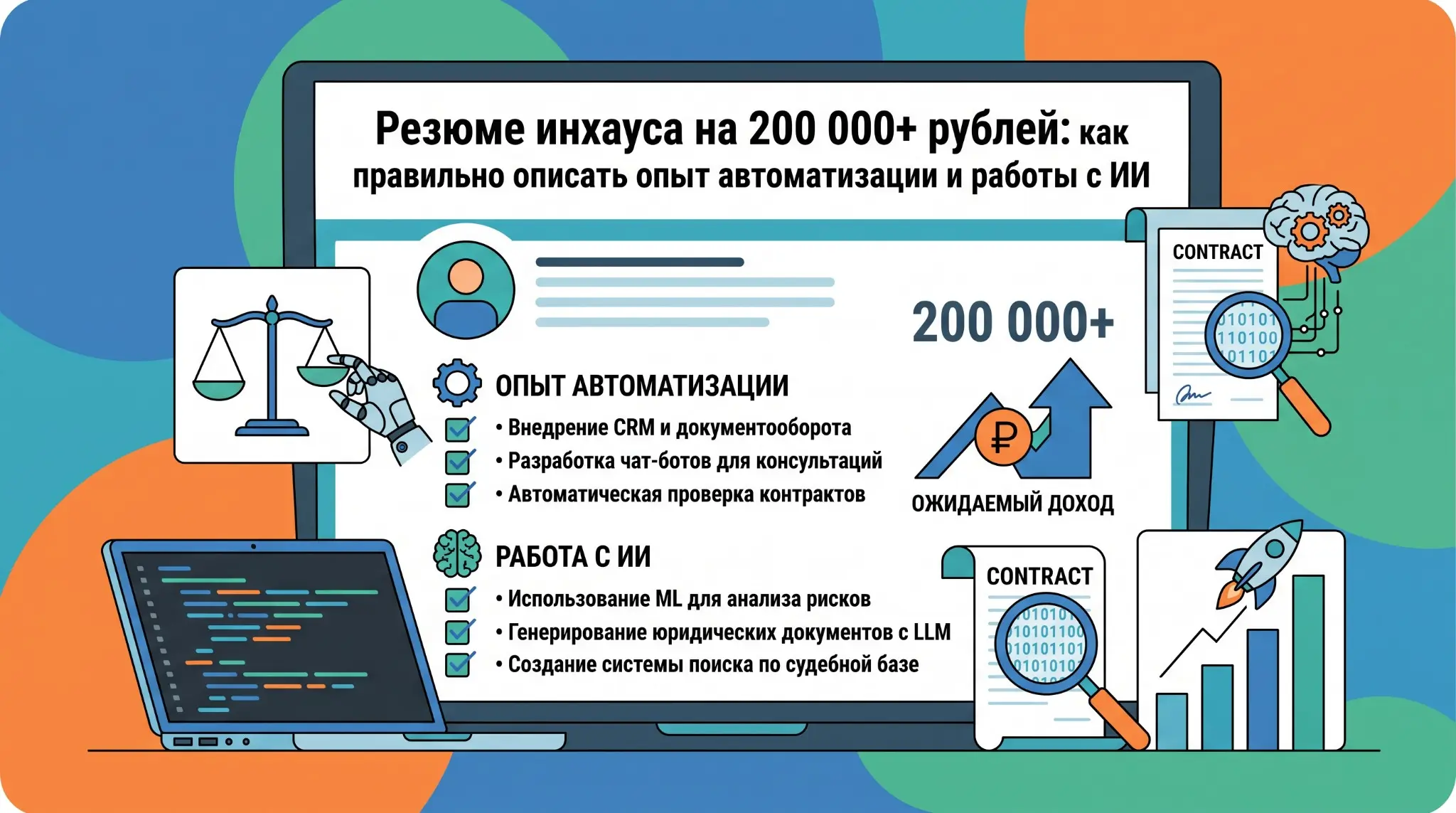 Резюме инхауса на 200 000+рублей: как правильно описать опыт | Сетка — социальная сеть от hh.ru