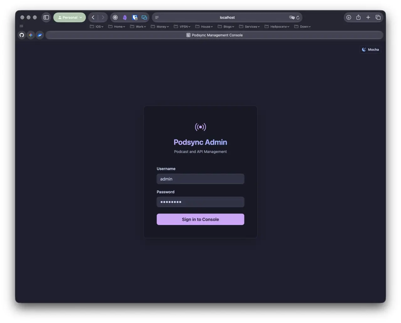 Порешал не останавливаться и чучуть наростить форк podsync из того, что успел сделать перед сном:
1. Веб-панель управления (/admin):

Управление каналами: добавление, удаление, ручная синхронизация | Сетка — социальная сеть от hh.ru