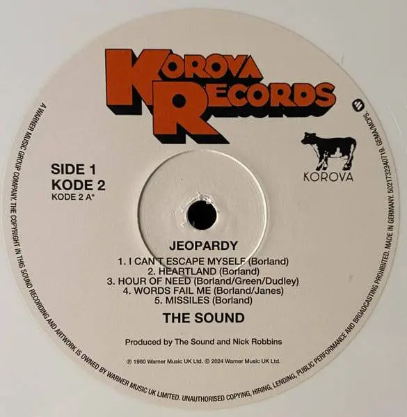 Сегодня мне зашел альбом The Sound - Jeopardy. Записан на британском лейбле Korova 🥓 | Сетка — социальная сеть от hh.ru
