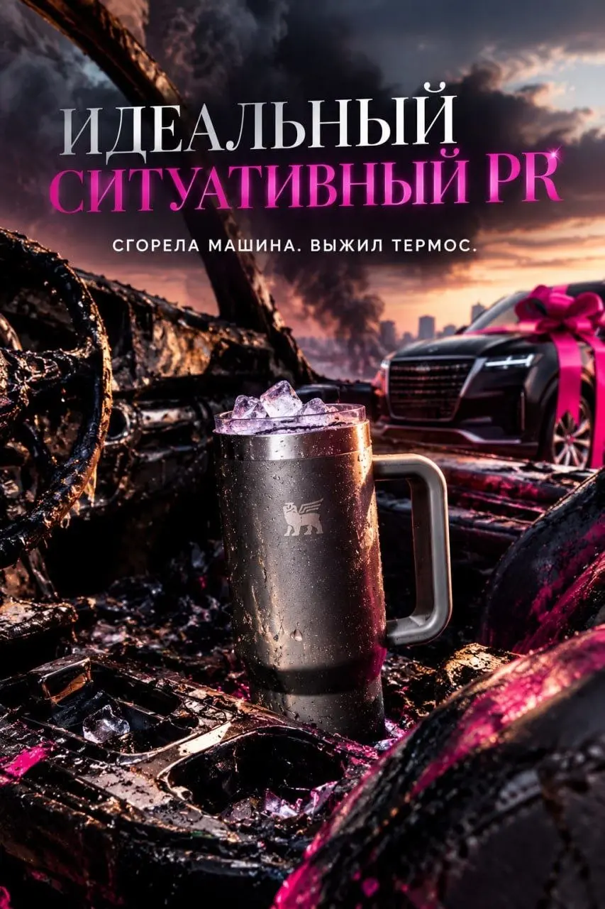 КАК СГОРЕВШАЯ МАШИНА ПОДАРИЛА STANLEY ОДИН ИЗ ЛУЧШИХ PR-КЕЙСОВ 🔥
Иногда для идеального ситуативного маркетинга не нужен ни огромный бюджет, ни 15 согласований, ни команда из 25 человек | Сетка — социальная сеть от hh.ru