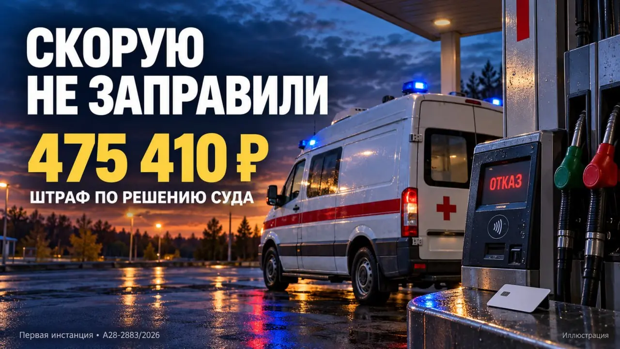 ⛽️ Скорая не смогла заправиться: требовали 1,4 млн ₽, суд взыскал 475 тысяч
Всем доброго понедельника! Начнём неделю с дела из Кировской области | Сетка — социальная сеть от hh.ru