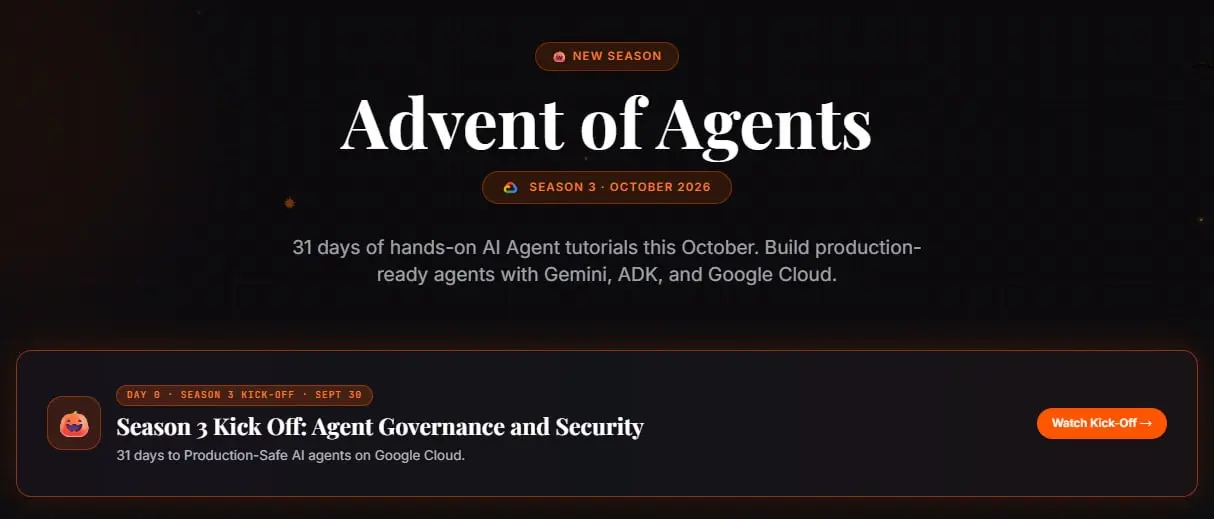 Google Cloud запустил 3-й сезон своего челленджа Advent of Agents. Если первые сезоны были про базовую сборку (ADK, tool calling, grounding), то этот сезон они целиком посвятили Governance и Security | Сетка — социальная сеть от hh.ru