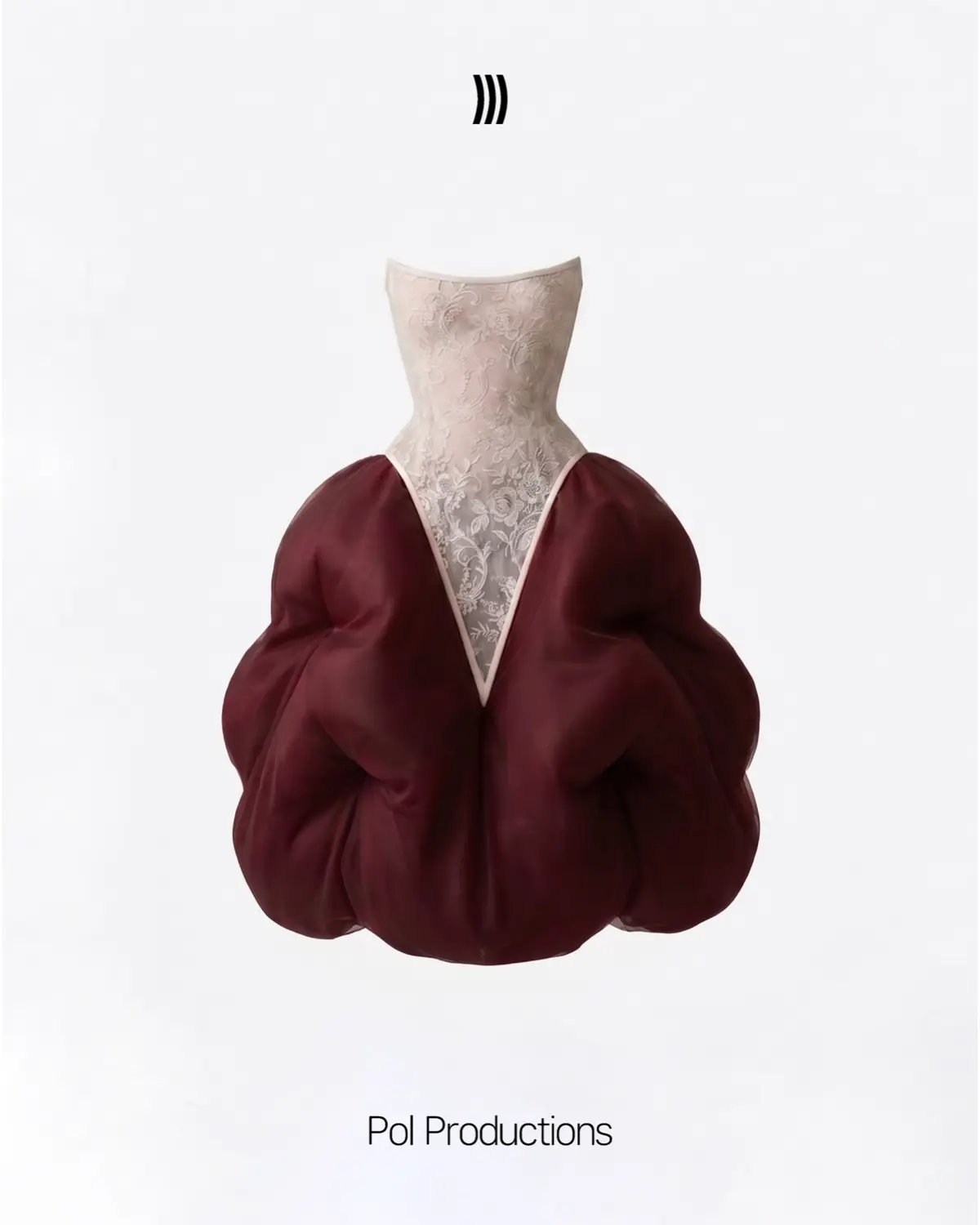 Wine-Peony Dress 01 | Сетка — социальная сеть от hh.ru