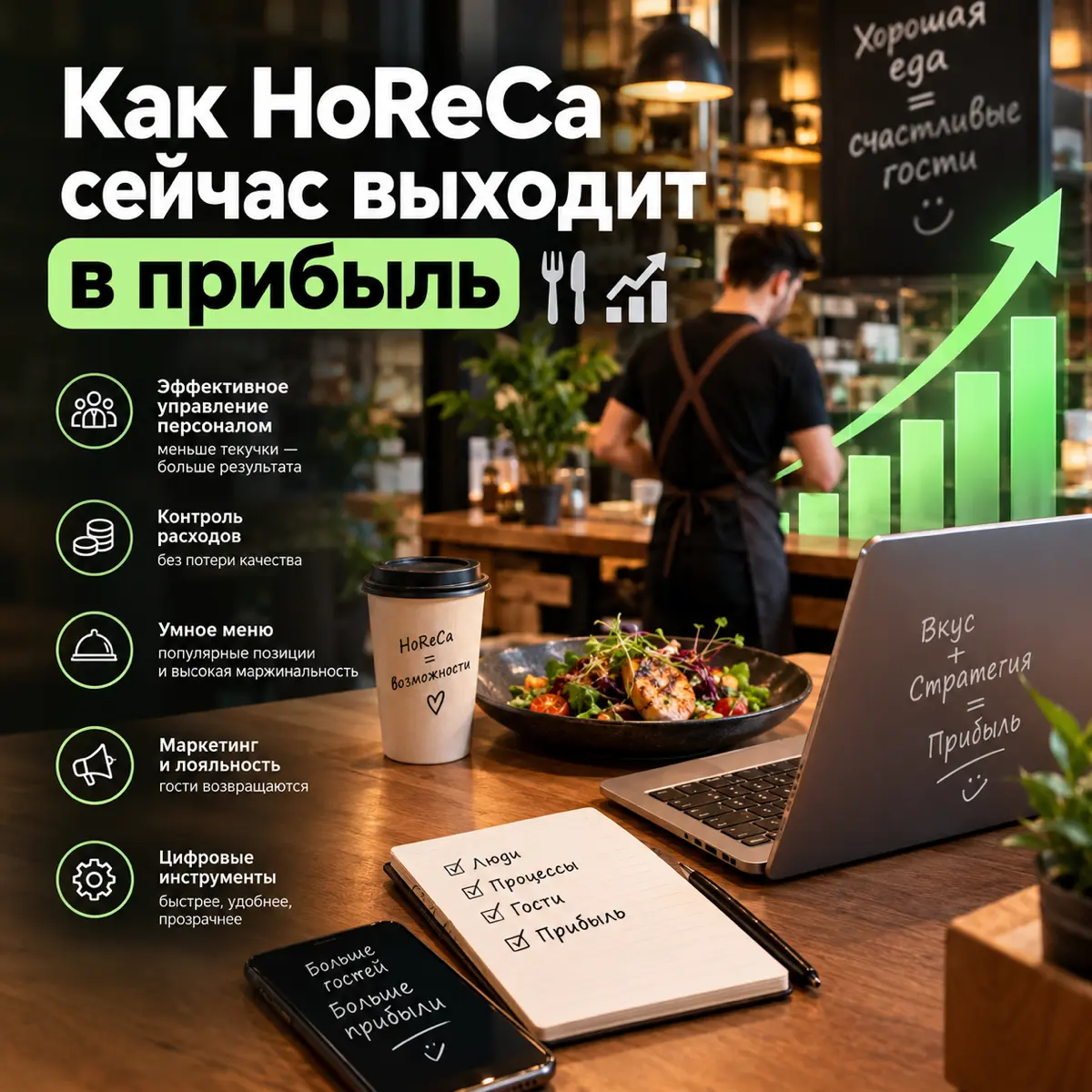 Как HoReCa сейчас выходит в при прибыль 🍽📈 | Сетка — социальная сеть от hh.ru
