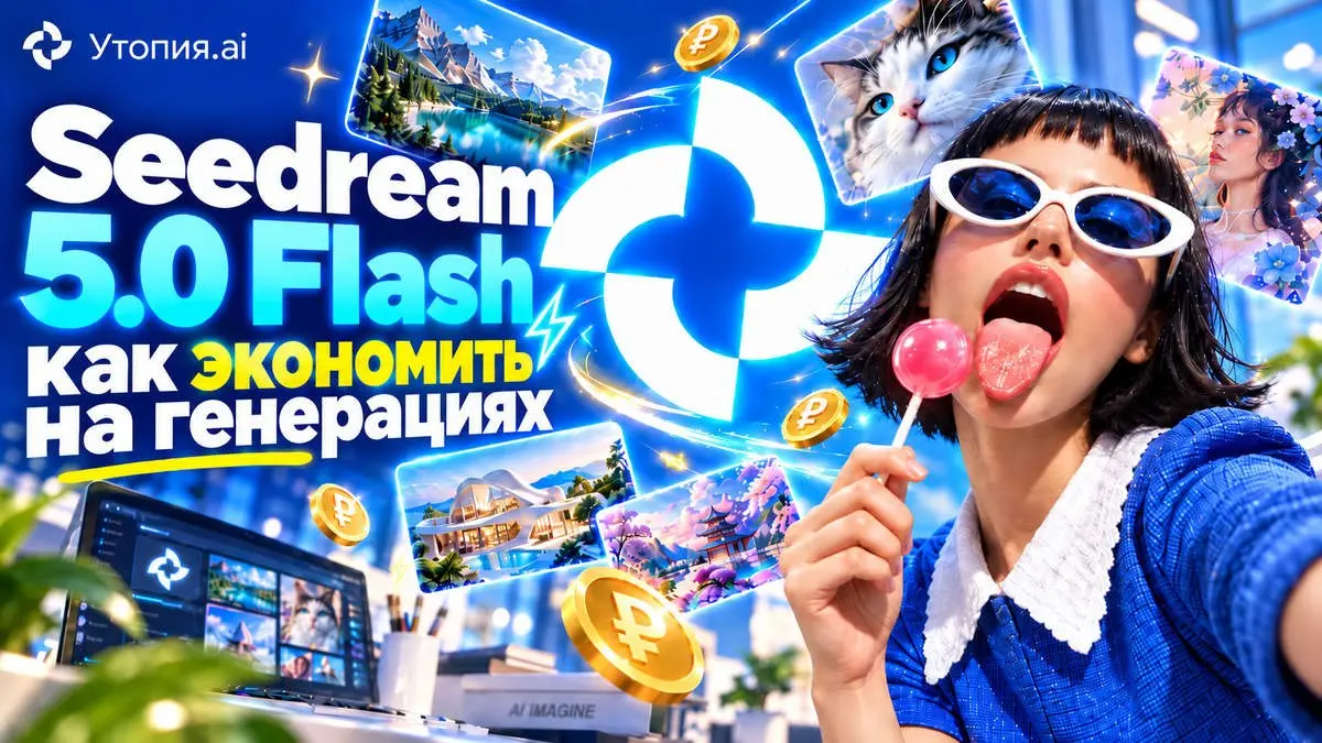 Seedream 5.0 Flash: как экономить на генерациях изображений. Большое сравнение
Seedream 5.0 Flash - самая дешёвая из восьми нейросетей в  Утопия | Сетка — социальная сеть от hh.ru