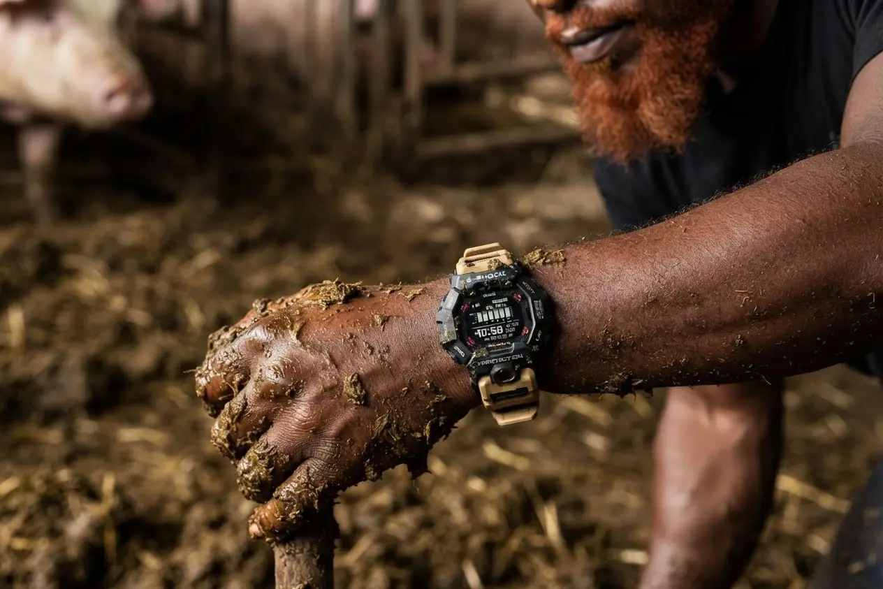 🐹 Casio G-Shock Mudman GDG-B100 — часы для тех, кто пережил понедельник и не сломался. MIP-дисплей, датчики, биопластик и дизайн с кротами | Сетка — социальная сеть от hh.ru