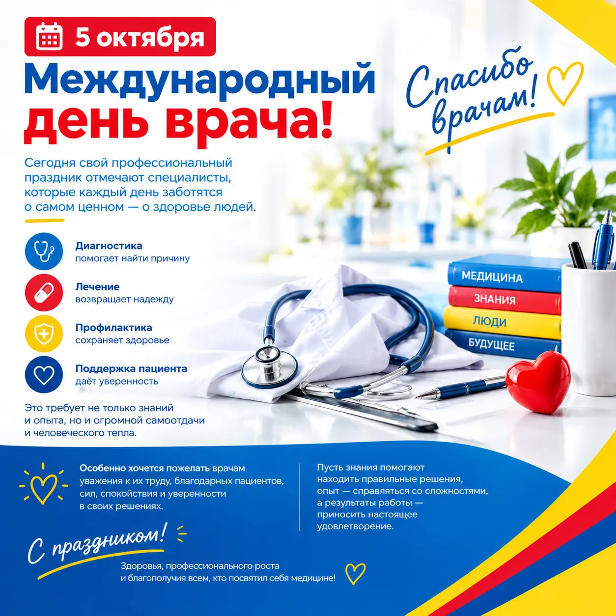 🩺 5 октября — Международный день врача! | Сетка — социальная сеть от hh.ru