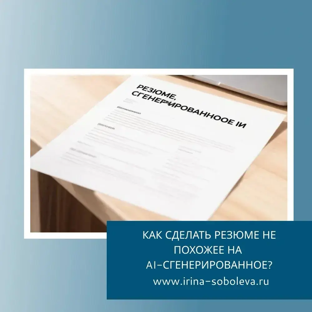 КАК СДЕЛАТЬ РЕЗЮМЕ НЕ ПОХОЖЕЕ НА AI-СГЕНЕРИРОВАННОЕ? | Сетка — социальная сеть от hh.ru