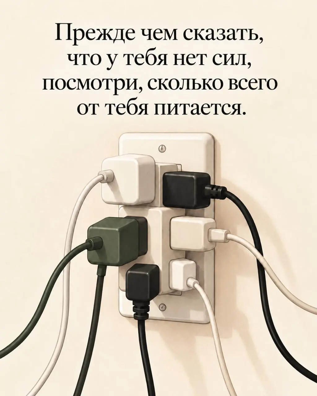 Вы ещё не зарядились, а от вас уже питаются.
Доброе утро. | Сетка — социальная сеть от hh.ru