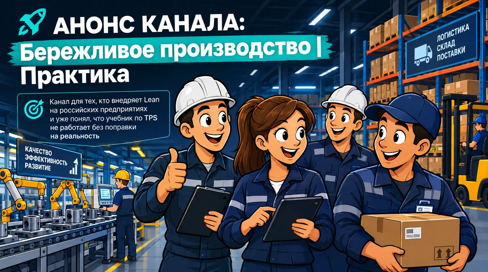 🚀 АНОНС КАНАЛА: Бережливое производство | Практика | Сетка — социальная сеть от hh.ru