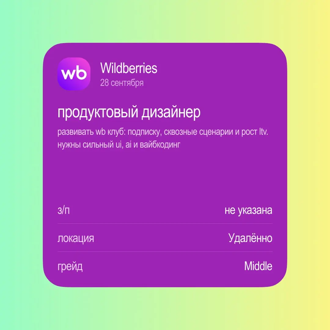ВАААААКАААНСИИИИ😎
Неделя 28 сентября — 4 октября | Сетка — социальная сеть от hh.ru