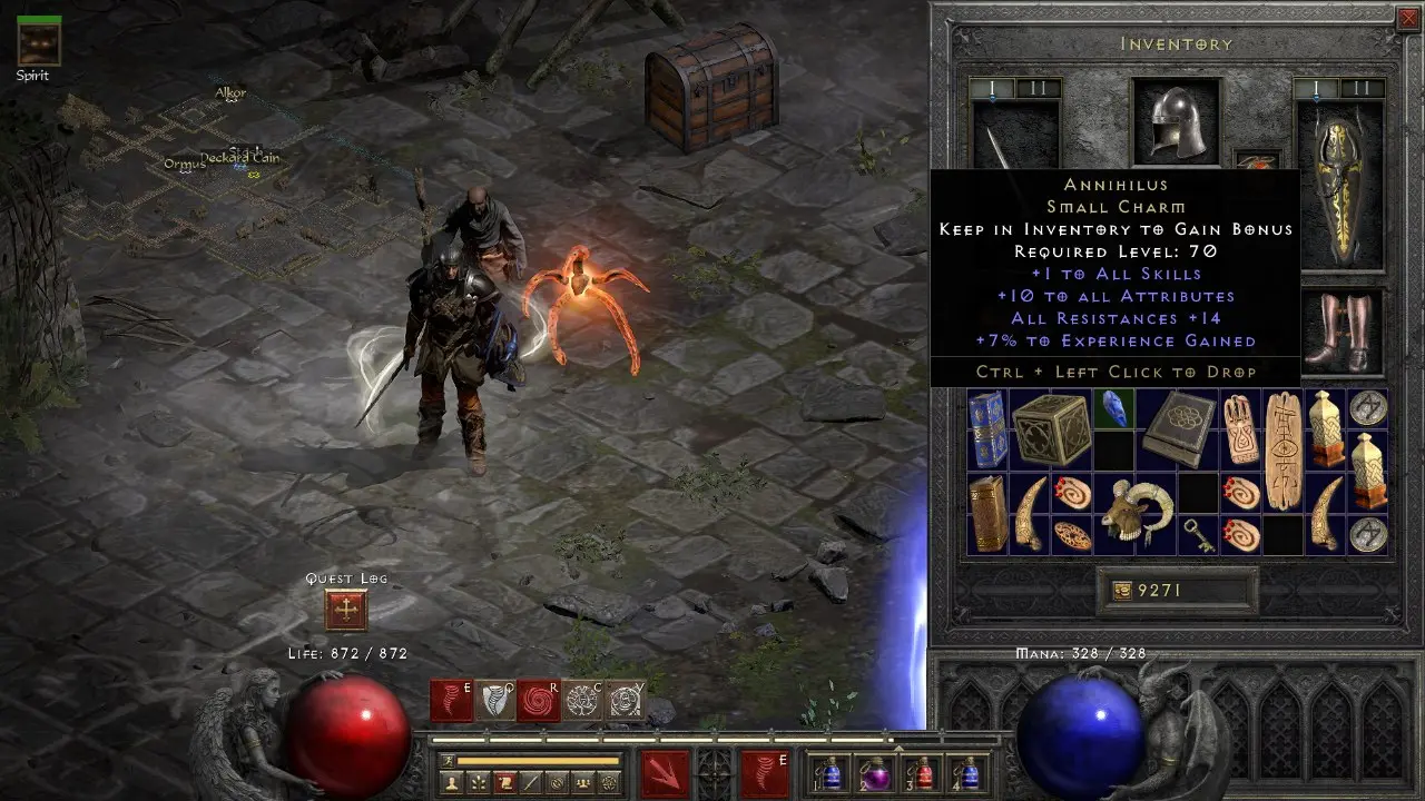 Бегаю на друиде в Diablo 2. Люблю так потупить в конце дня. На фоне Энтони Юлай распедаливает за книжный тикток и Даша на планшете в казуалки гоняет | Сетка — социальная сеть от hh.ru