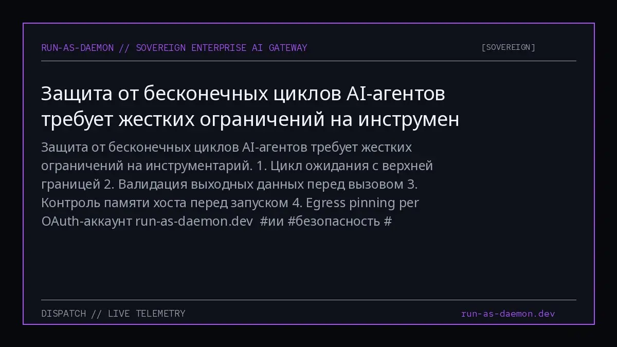 Защита от бесконечных циклов AI-агентов требует
жестких ограничений на инструментарий.
1. Цикл ожидания с верхней границей
2. Валидация выходных данных перед вызовом
3 | Сетка — социальная сеть от hh.ru