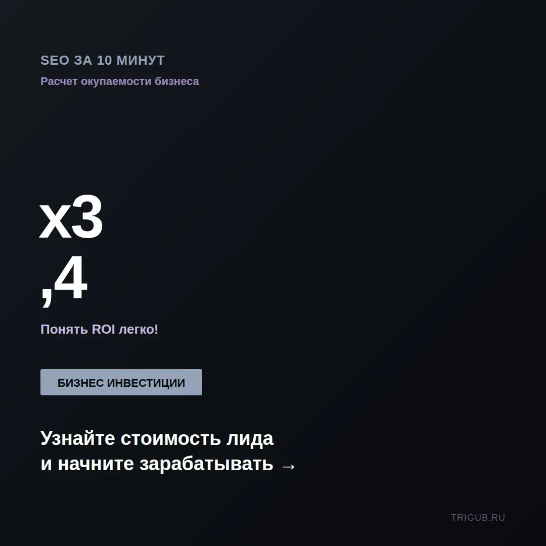 SEO за 10 минут: расчет окупаемости бизнеса | Сетка — социальная сеть от hh.ru