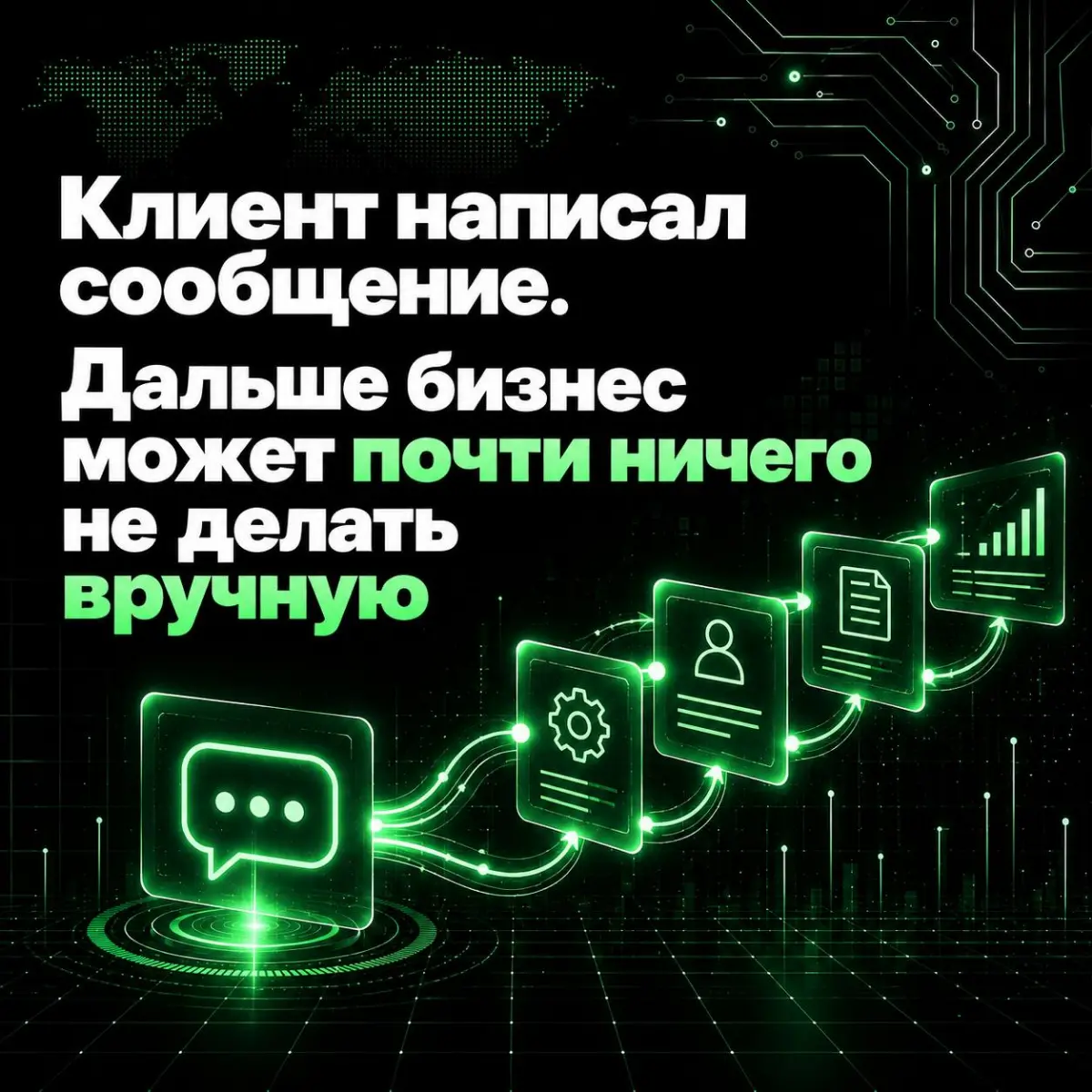 Автоматизация общени с клиентом. | Сетка — социальная сеть от hh.ru