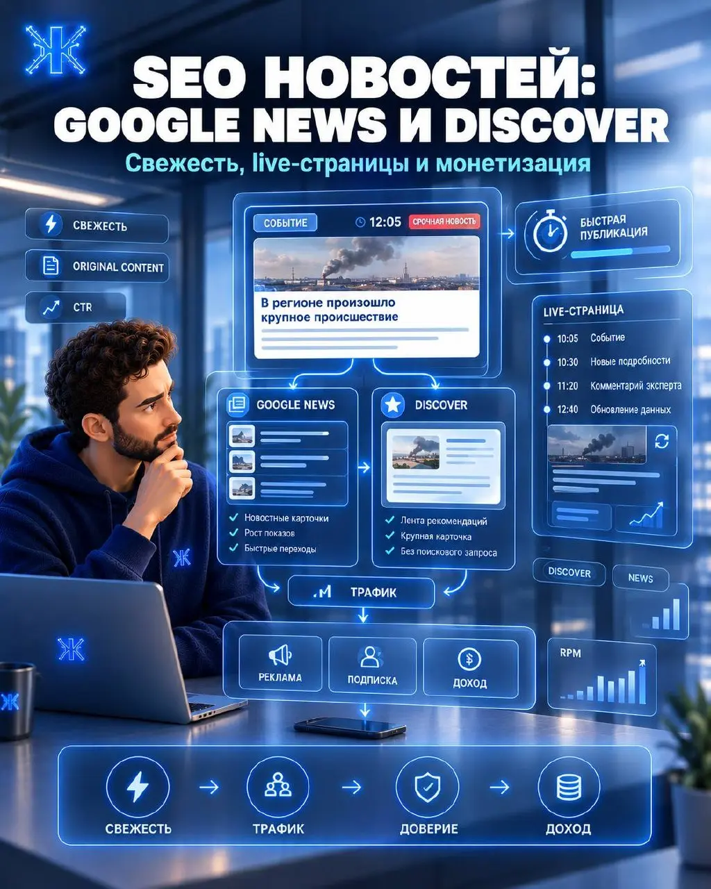 ⚡️⚡️⚡️ Новостной сайт нельзя продвигать так же, как обычный коммерческий проект.
В новостях материал иногда живёт несколько часов | Сетка — социальная сеть от hh.ru