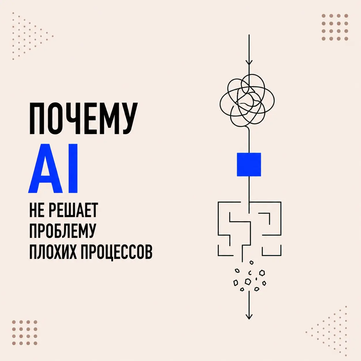 Почему AI не решает проблему плохих процессов | Сетка — социальная сеть от hh.ru