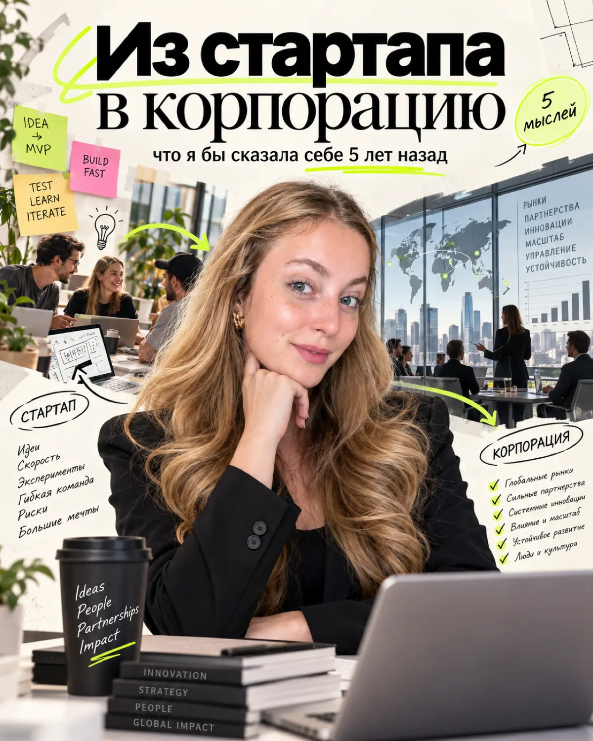 Из стартапа в корпорацию: что я бы сказала себе 5 лет назад | Сетка — социальная сеть от hh.ru