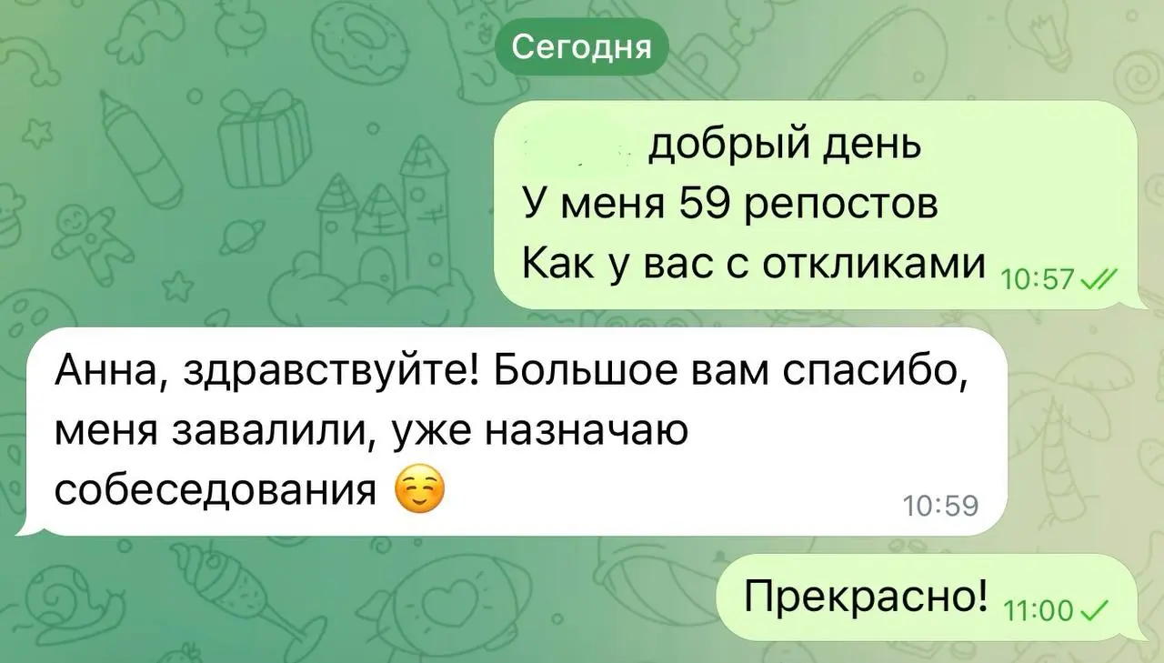 Обожаю получать такие сообщения. Коллеги находят работу через «Есть контакт» по щелчку – это правда | Сетка — социальная сеть от hh.ru
