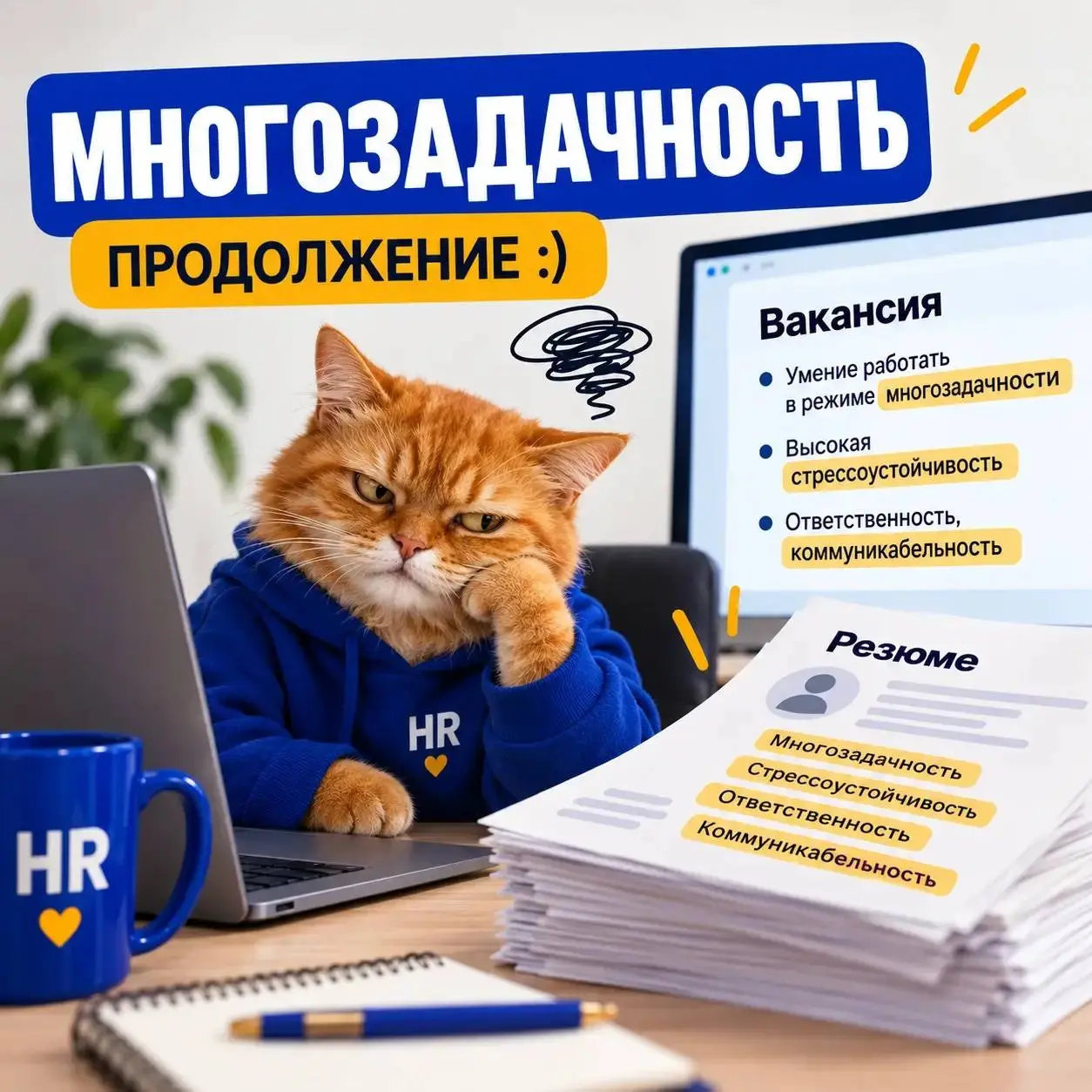 Многозадачность. Продолжение.
Друзья, у нас плохие новости | Сетка — социальная сеть от hh.ru