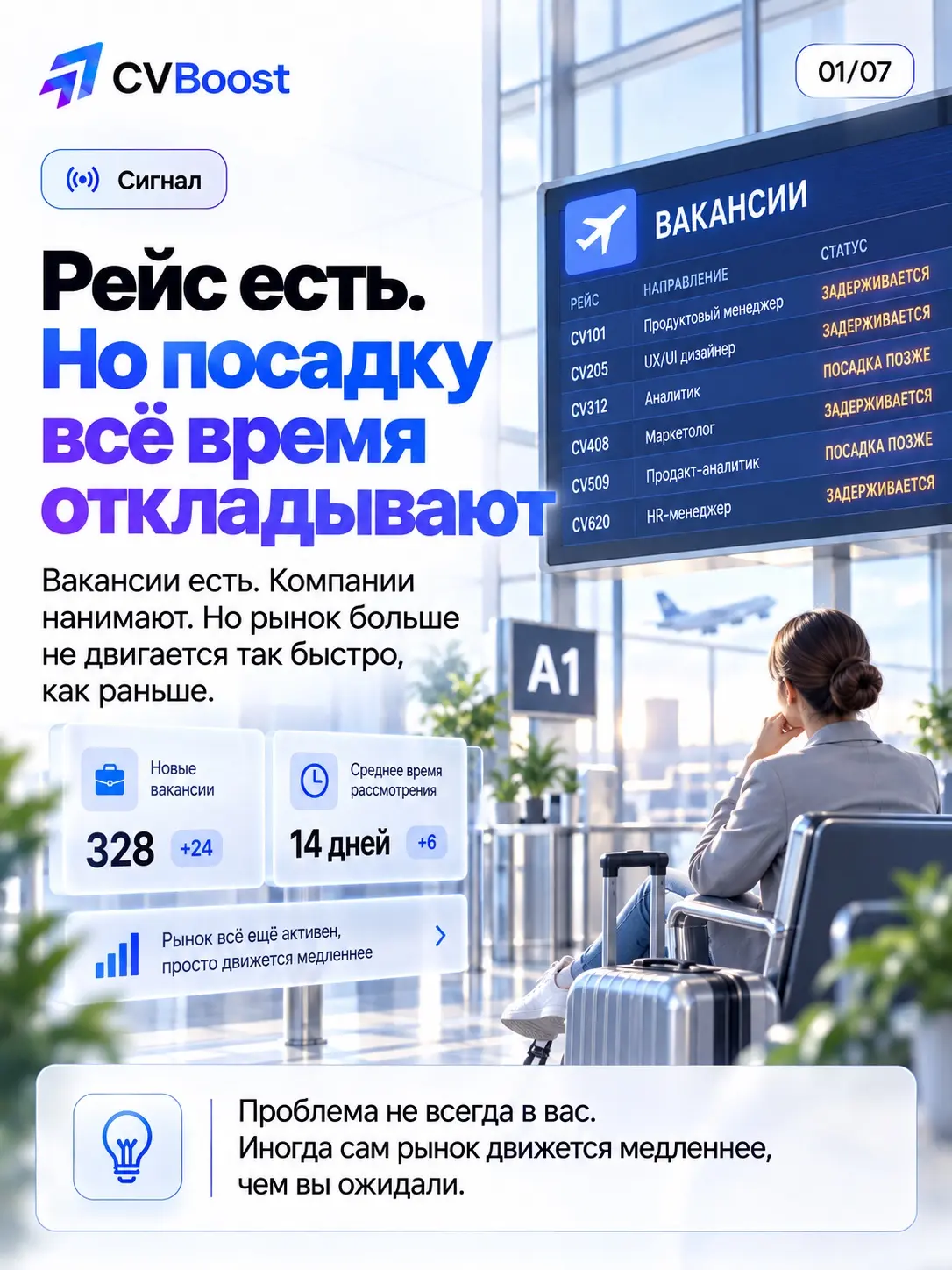 ✈️ Рейс есть. Но посадку всё время откладывают | Сетка — социальная сеть от hh.ru