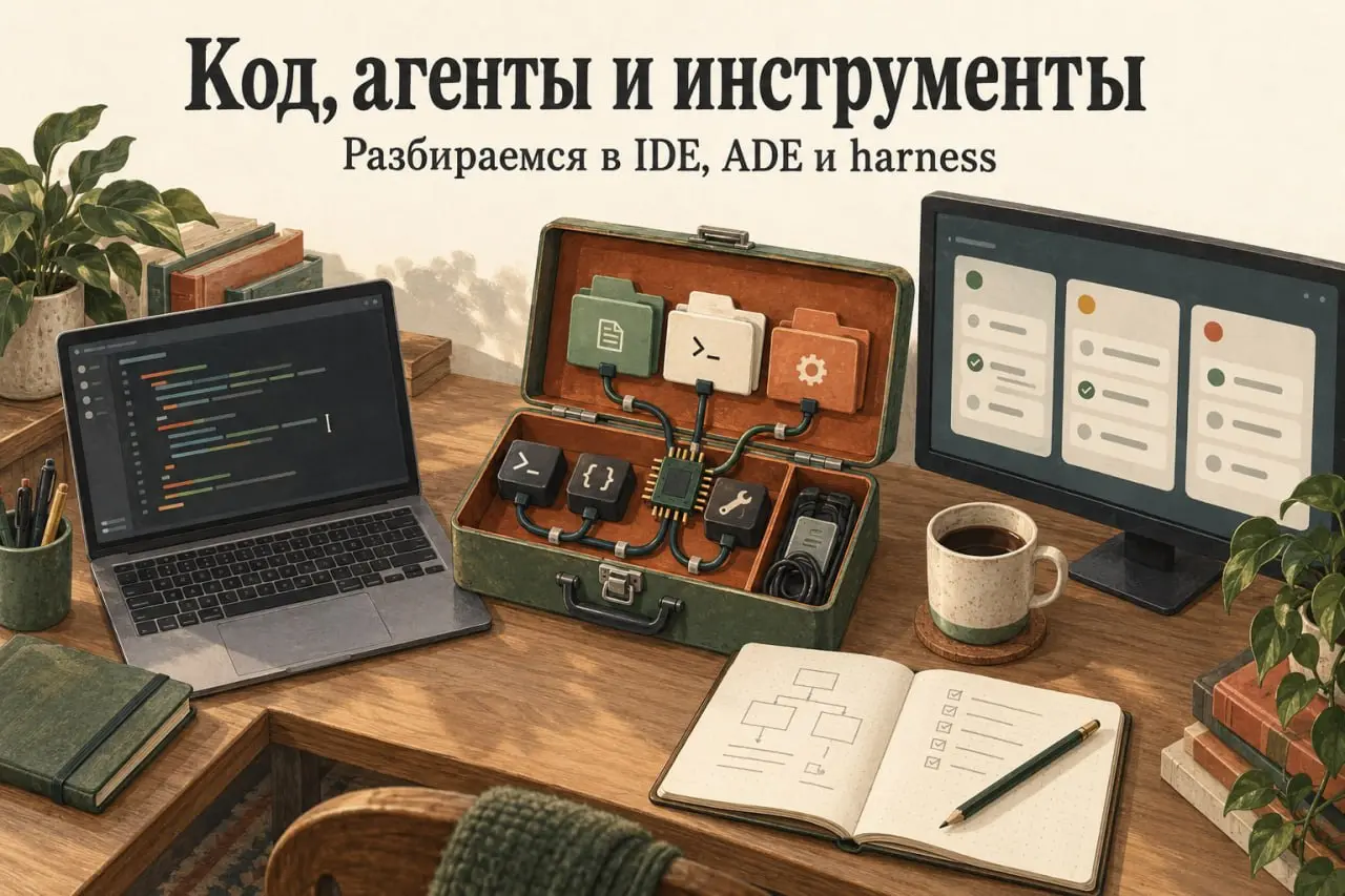 IDE, ADE, harness — что теперь нужно программисту?
Хотел рассказать про BB (getbb), которым пользуюсь, но сначала стоит разобраться, что это вообще за инструменты | Сетка — социальная сеть от hh.ru