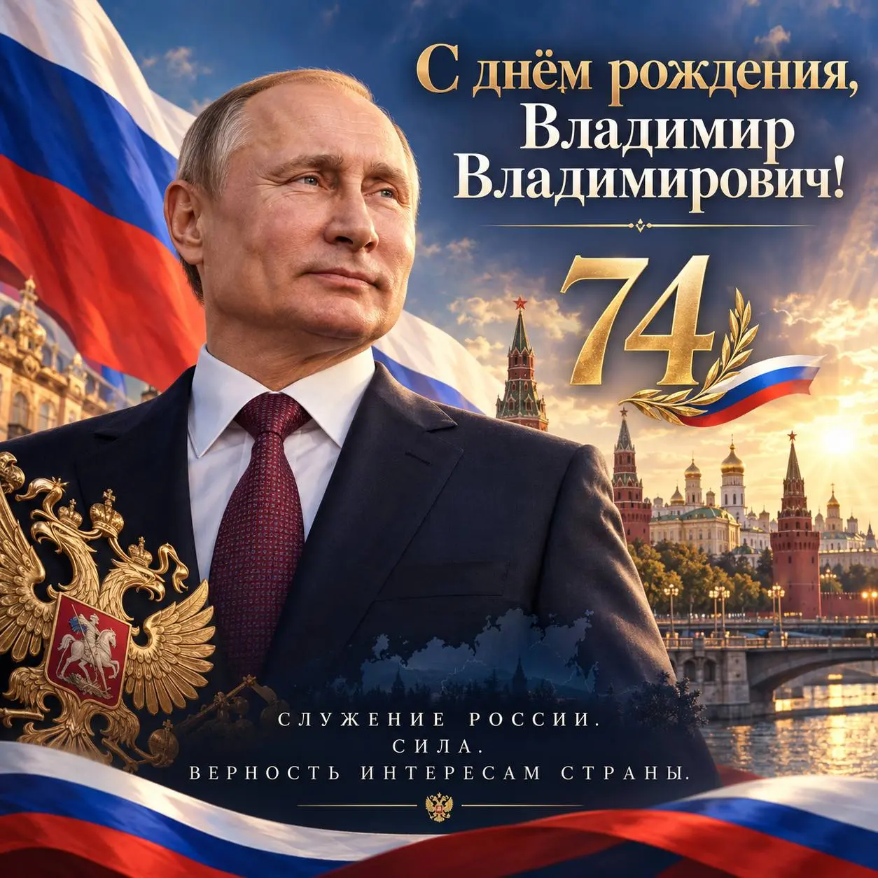🇷🇺 С днём рождения, Владимир Владимирович!
Сегодня Президенту Российской Федерации Владимиру Владимировичу Путину исполняется 74 года | Сетка — социальная сеть от hh.ru