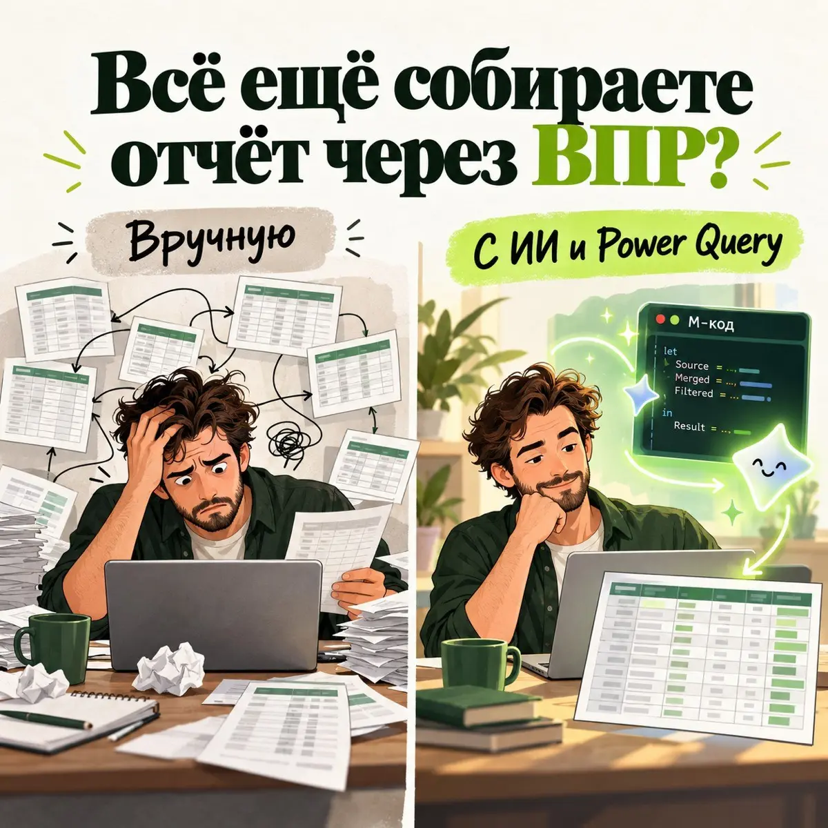 Вы до сих пор вручную объединяете таблицы через ВПР? | Сетка — социальная сеть от hh.ru