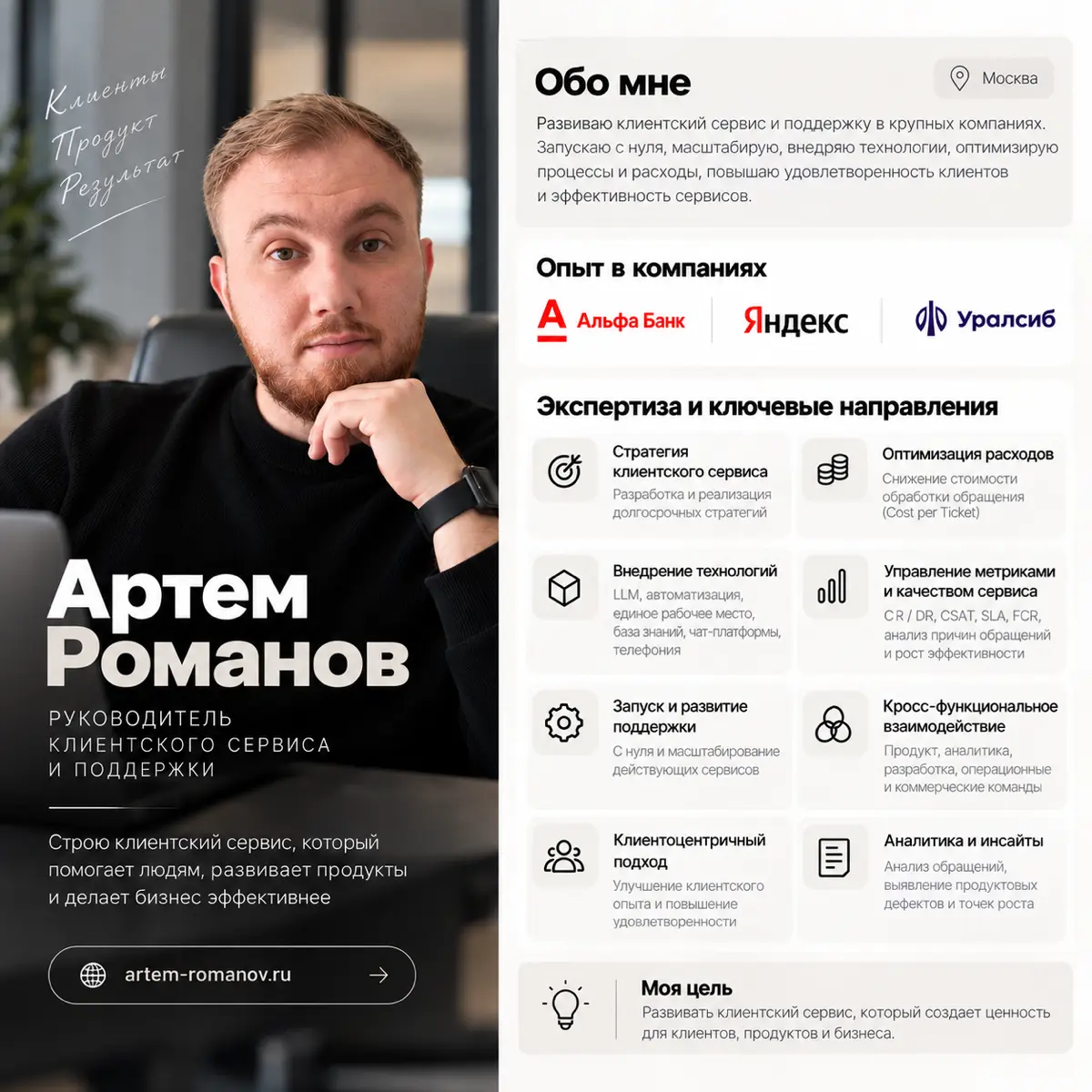 В поиске новой команды и сильных задач в клиентском сервисе | Сетка — социальная сеть от hh.ru