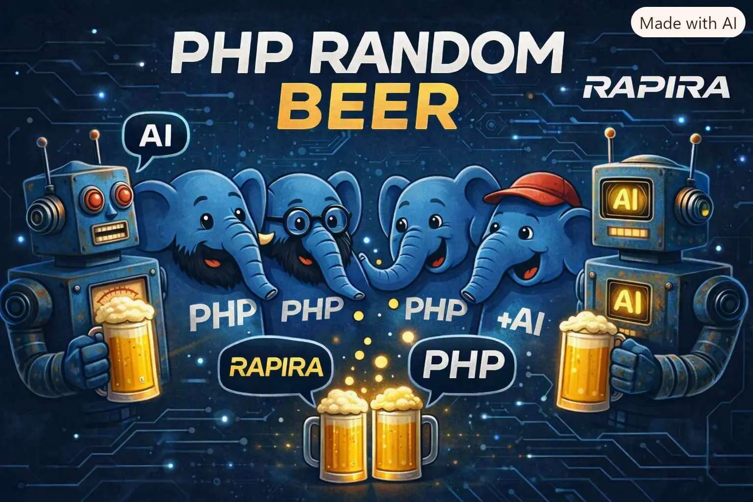#RandomBeer в четверг 19:00 МСК.
Это неформальное онлайн-мероприятие для PHP-разработчиков.
На первую часть встречи придёт Валера. Вы его знате как мейнтейнера RoadRunner | Сетка — социальная сеть от hh.ru