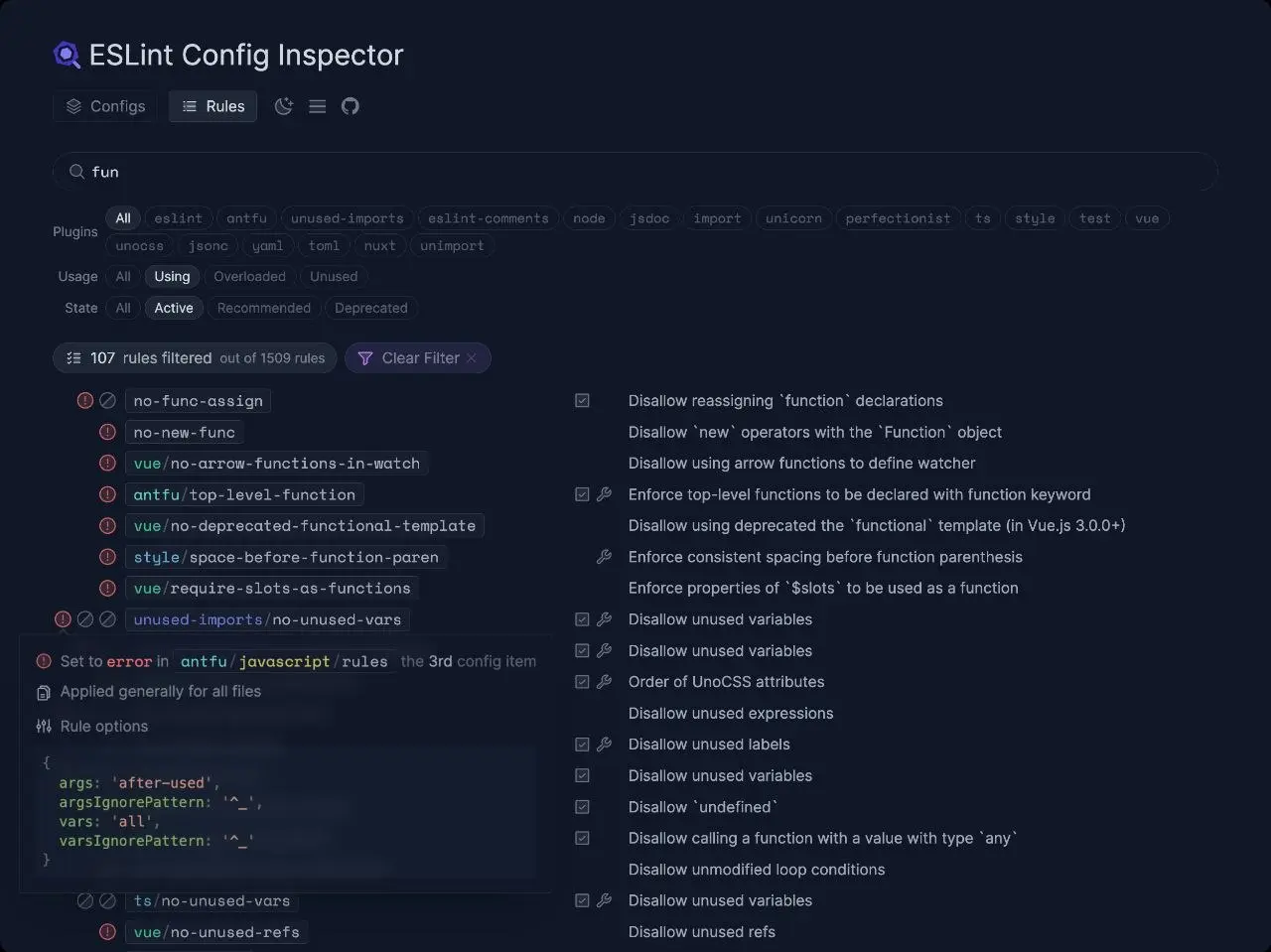 ESLint Config Inspector показывает медленные правила
ESLint Config Inspector 3.4 добавил анализ времени выполнения правил, который помогает быстро найти, какие именно правила тормозят linting | Сетка — социальная сеть от hh.ru
