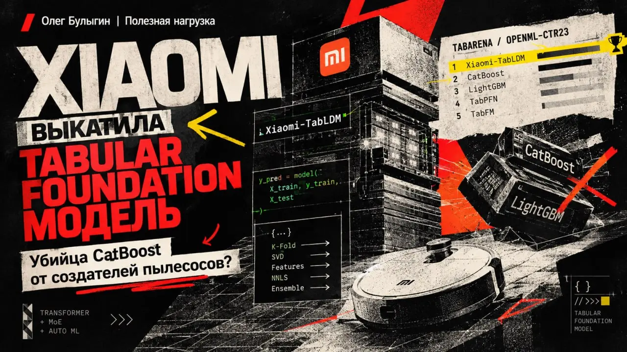 Xiaomi выкатила tabular foundation модель | Сетка — социальная сеть от hh.ru
