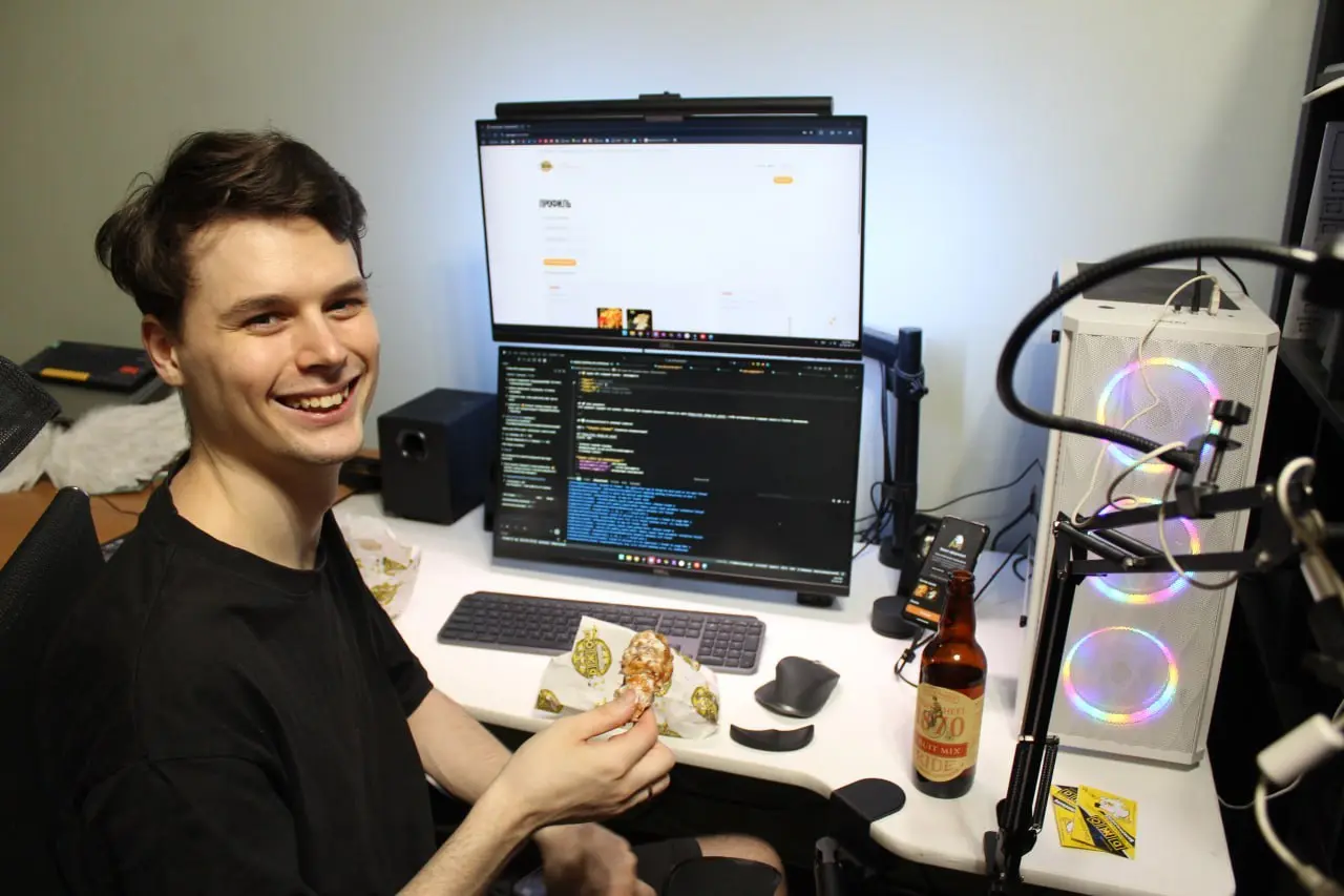 Вкусное предложение 🍗
В мае 2025 начал учиться делать приложения на flutter | Сетка — социальная сеть от hh.ru