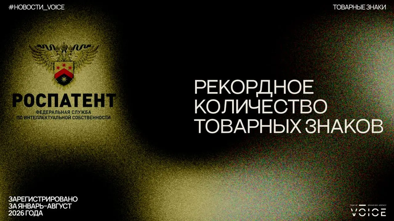 В России зарегистрировали рекордное количество товарных знаков.
Роспатент опубликовал свою статистику:
за январь–август 2026 года зарегистрировано 77,5 тыс. товарных знаков | Сетка — социальная сеть от hh.ru
