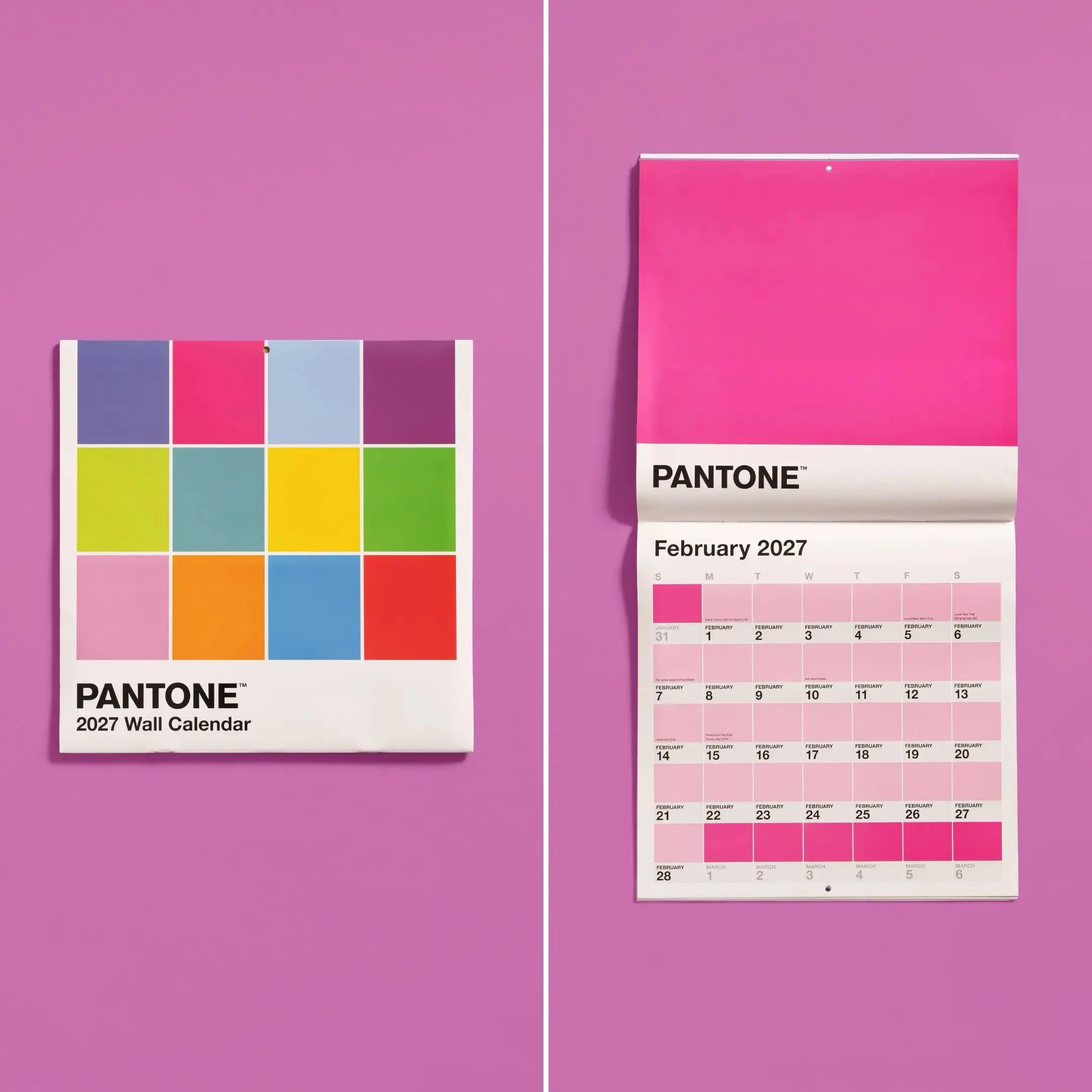 Pantone решили ещё больше закрепить свою связь с выбором цвета года. И выбрали идеальный для этого формат — они создали календарь | Сетка — социальная сеть от hh.ru