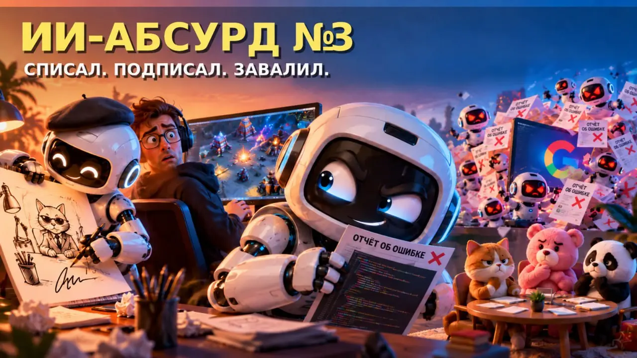 🙈 Пятничное ИИ-безумие этой недели: ИИ списал у человека, ChatGPT раздал чужие подписи, а Google не выдержала нашествия роботов 🤖
https://dzen.ru/a/ashj8rkgYSo2BQzU | Сетка — социальная сеть от hh.ru