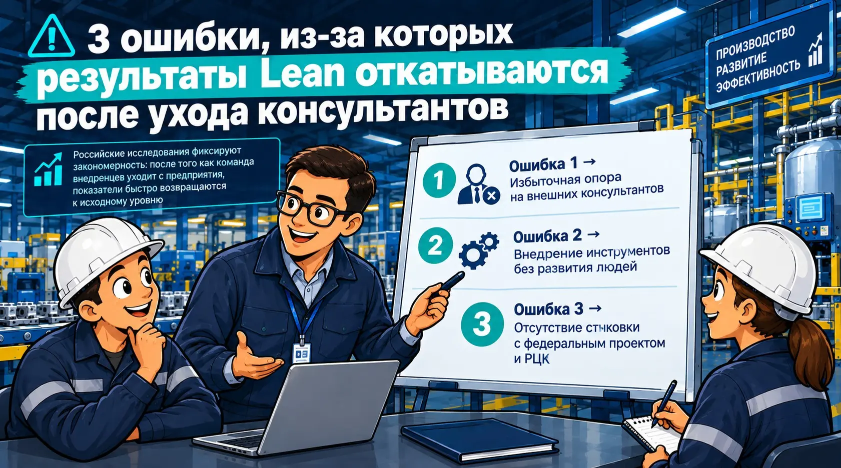⚠️3 ошибки, из-за которых результаты Lean откатываются | Сетка — социальная сеть от hh.ru