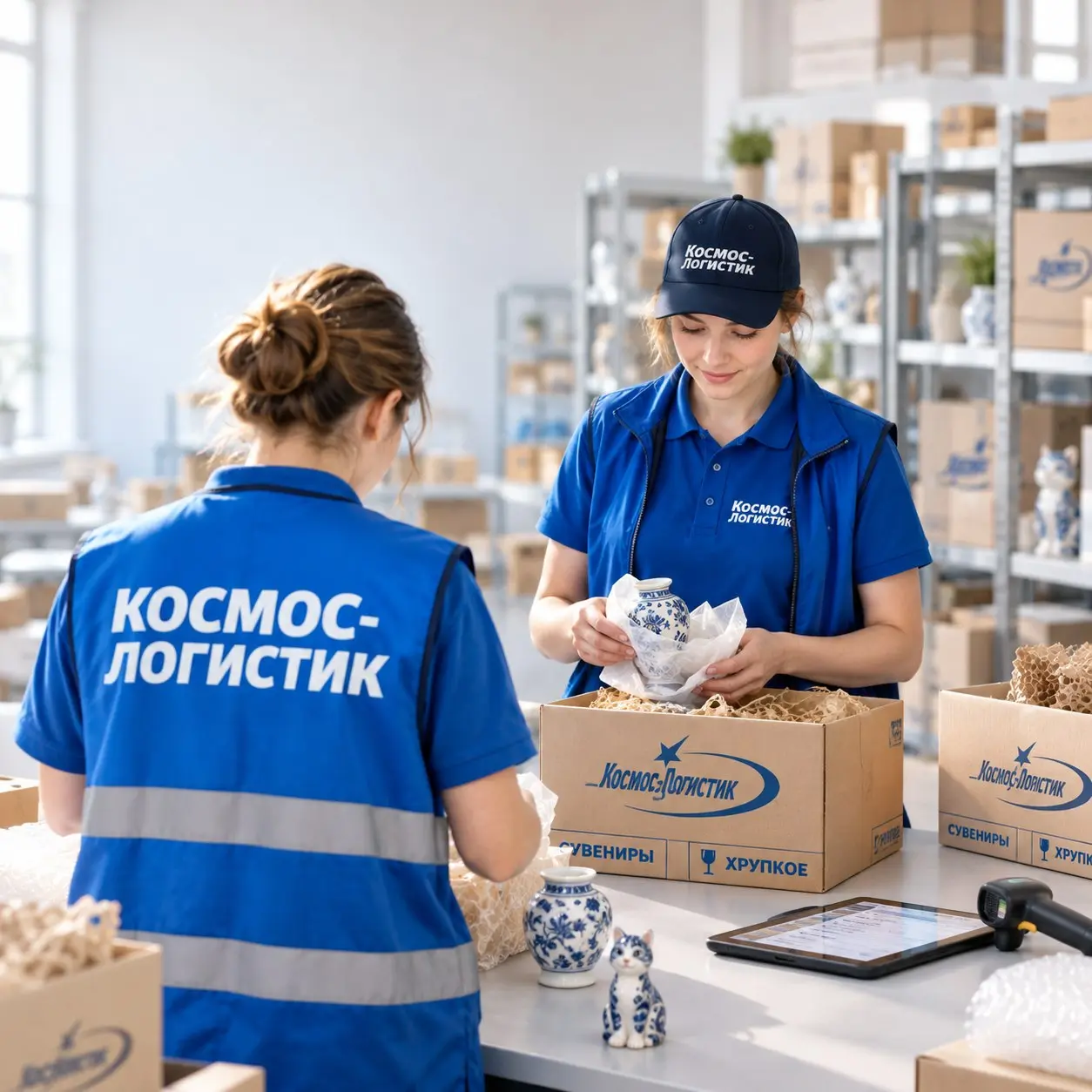Логистика для поставщика сувениров
Совет: паллетируйте хрупкий товар. В Космос Логистик мы выгрузим партию за час (от 140 ₽/паллет), обмотаем пленкой (от 90 ₽) и разместим от 25 ₽/сутки | Сетка — социальная сеть от hh.ru