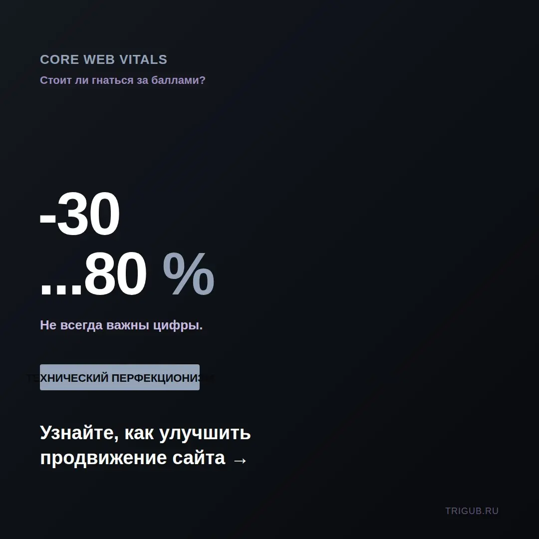 Core Web Vitals: обязательно ли исправлять все метрики? | Сетка — социальная сеть от hh.ru