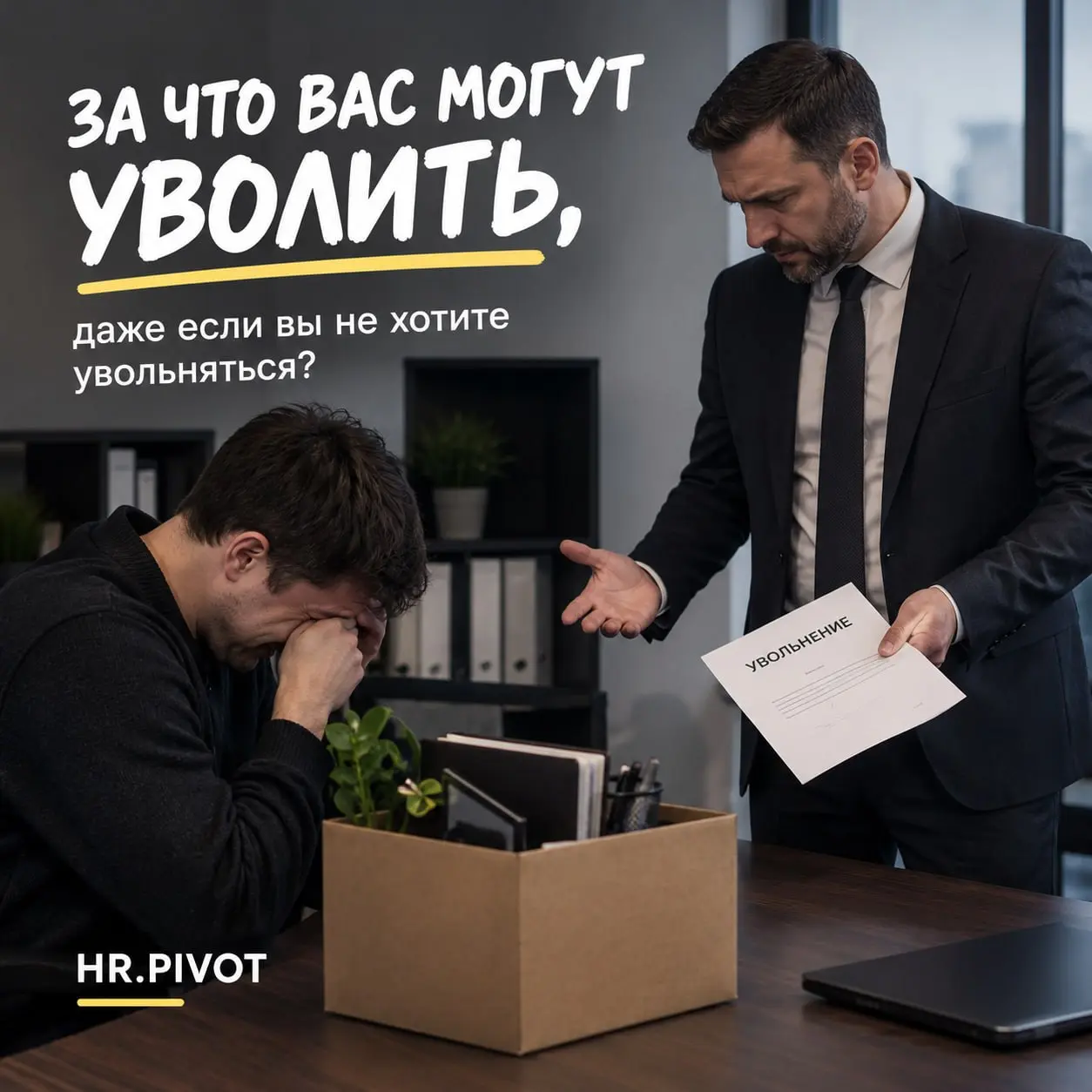 «Мы решили с вами попрощаться». И всё? Нет.
Работодатель не может просто так взять и уволить вас, потому что вы «надоели» или «не понравились».
Есть конкретные основания | Сетка — социальная сеть от hh.ru